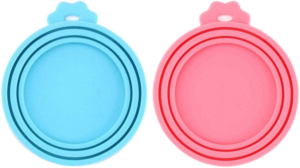 IVIA PET Food Can Lids, Universal BPA Free Silicone Can Lids Covers for Dog and Cat Food, One Can Cap Fit Most Standard Size Canned Dog Cat Food