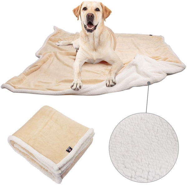 Large Dog Blanket,Super Soft Warm Sherpa Fleece Plush Dog Blankets and Throws for Large Medium Dogs Puppy Doggy Pet Cats,60"X50"