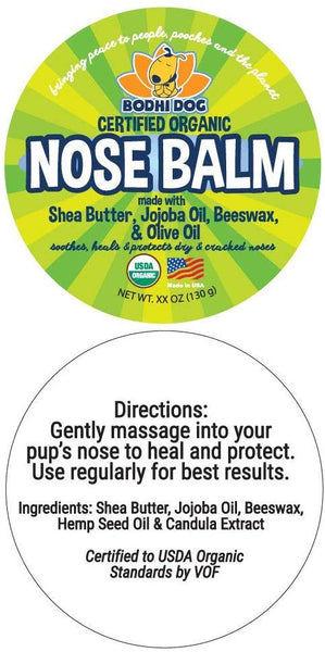 Organic Nose Balm for Dogs & Cats | All Natural Soothing & Healing for Dry Cracking Rough Pet Skin | Protect & Restore Cracked and Chapped Dog Noses