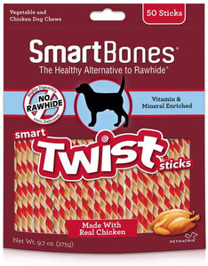 SmartBones Smart Twist Sticks Rawhide-Free Chews For Dogs