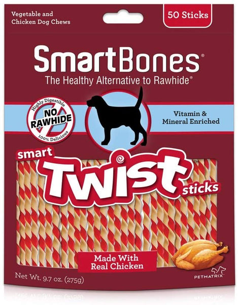 SmartBones Smart Twist Sticks Rawhide-Free Chews For Dogs