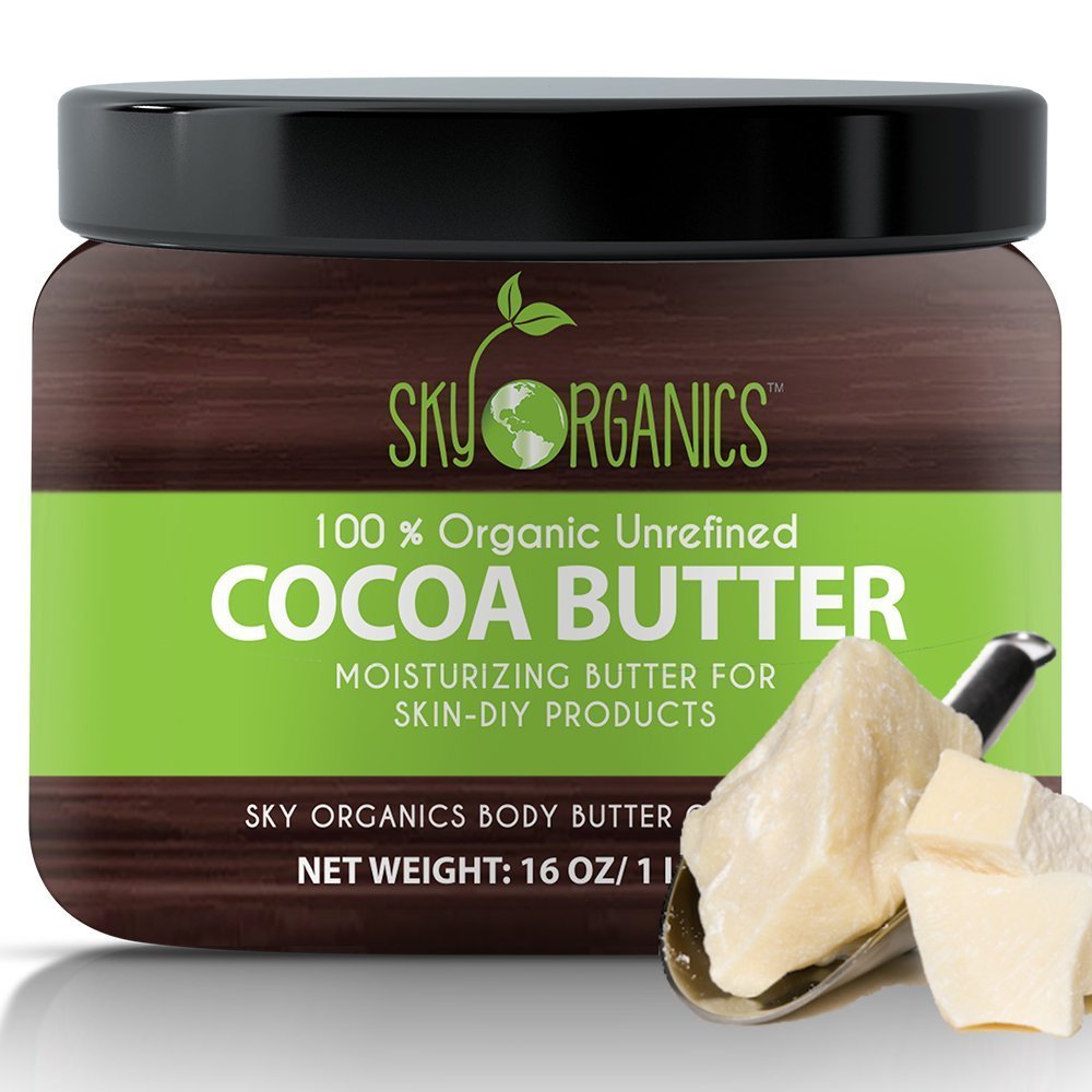 Manteca De Cacao Natural Sin Refinar - Para Las Manchas De La Piel, Estrias, Cicatrices, Y Lesiones En La Piel