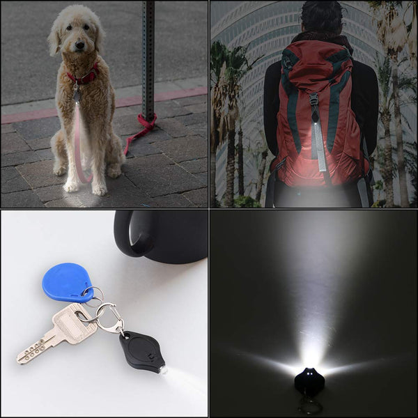 16 Packs Keychain Flashlight Mini LED Light Ultra Bright Key Ring Light Torch