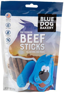 Blue Dog Bakery Natural Dog Treats, Grain Free, USA Premium Beef Sticks