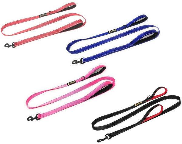 Buy One Give One To A Rescue Pawfessor Dion's Dog Training Gear Pawfessor Dion's 6ft Reflective Double Handle Traffic Dog Leash - Buy One and We Donate One to a Dog Rescue