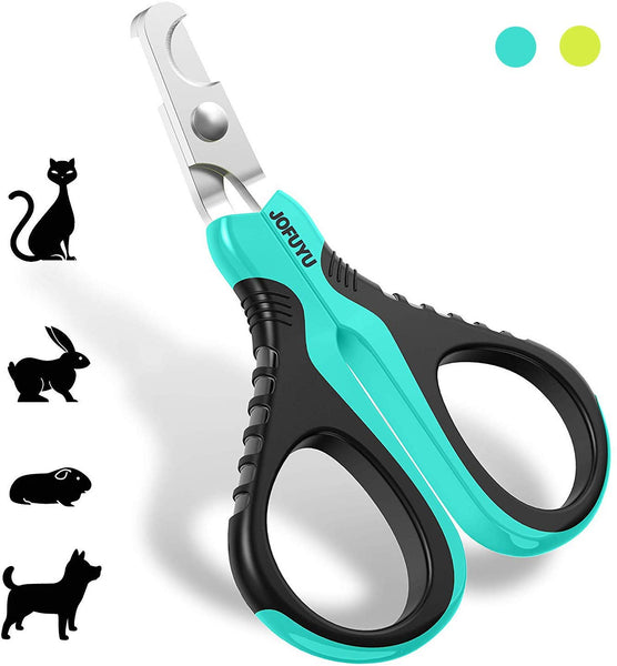 JOFUYU Updated 2020 Version Cat Nail Clippers and Trimmer - Professional Pet Nail Clippers and Claw Trimmer - Best Cat Claw Clippers for Rabbit Puppy Kitten Kitty Guinea Pig Small Dog - Sharp, Safe