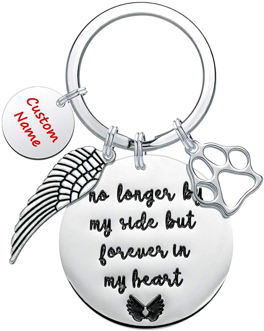 Pet Memorial Gifts Personalized Keychain - Loss of Pet Dog Sympathy Gifts Keychain Jewelry Gift