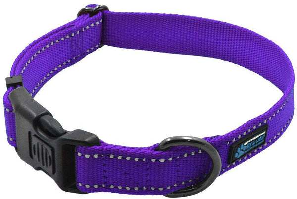 Max and Neo NEO Nylon Buckle Reflective Dog Collar - We Donate a Collar to a Dog Rescue for Every Collar Sold