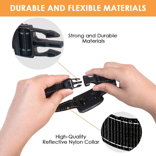 Rapchel Bark Collar, 2019 Upgrade Version, Harmless Bark Collar for Small Medium Large Dog, Rechargeable Anti bark Collar, Beep Vibration and No Harm Shock Smart Detection Module