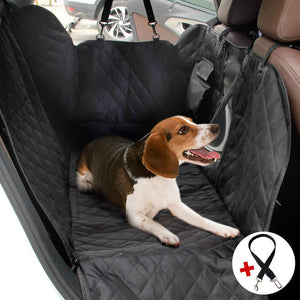 NPET Pet Car Seat Cover Protector with Side Flaps 100% Waterproof 600D Heavy Duty Scratch Proof Non Slip Backing Hammock Quilted Padded Durable Dog Seat Covers for Trucks,Cars and SUVs