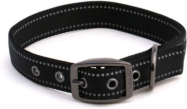 Max and Neo MAX Reflective Metal Buckle Dog Collar - We Donate a Collar to a Dog Rescue for Every Collar Sold