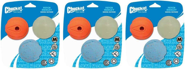 Chuckit Fetch Medley Ball Medium (3 Pack)