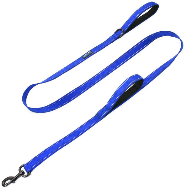 Max and Neo Double Handle Traffic Dog Leash Reflective - We Donate a Leash to a Dog Rescue for Every Leash Sold