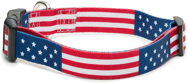 American Flag Dog Collar in 5 Different Sizes