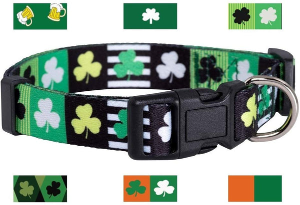 Native Pup St. Patrick's Day Dog Collars