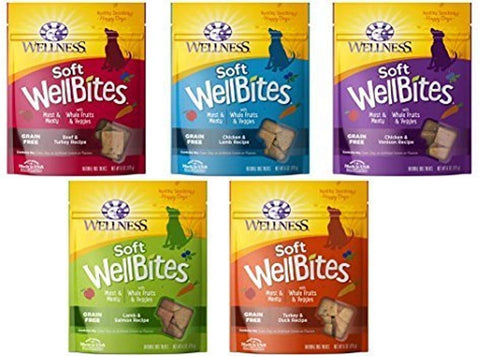 Wellness Wellbites Soft & Chewy Variety Pack (5 flavors, 6 ounce bags)