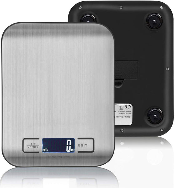 Bascula Digital Multifuncional Para Cocina Precisa - Uso Fácil Elegante Con Baterías