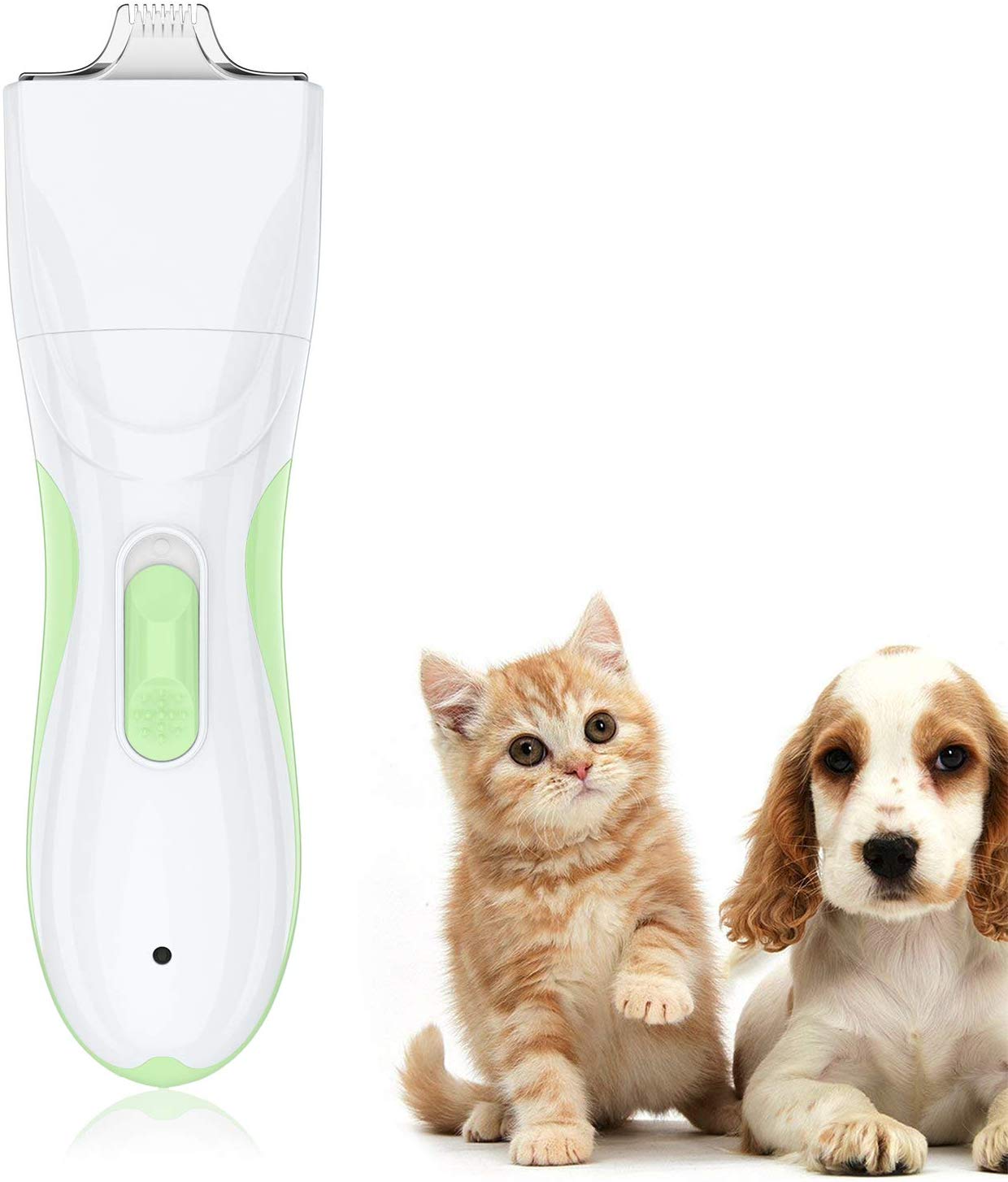 TURN RAISE Professional Dog Grooming Clippers,Washable Dog Shaver Clippers Low Noise Rechargeable Electric Quiet Dog Hair Clipper with Detachable Ceramic Blade for Dogs and Cats,Eyes,Face,Ears,Paw