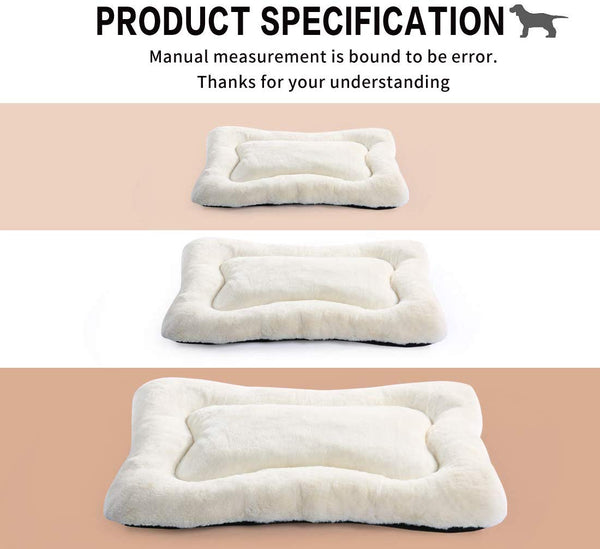 PETSGO Extra Thick Soft Warm Crate Mats（Not Suit Chewer Dog & Cat Beds for Crates-Hand Machine Wash-Anti-Slip Pet Beds for Pets Sleeping