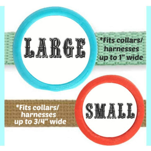 TWIST-ON FLORAL TAG- Silent, Eco-Friendly, Ringless ID Tag for Cats and Dogs
