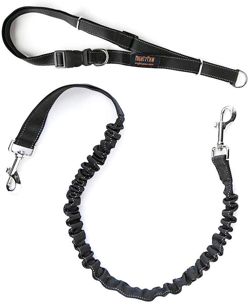 Mighty Paw Hands Free Dog Leash, Premium Running Dog Leash, Lightweight Reflective Bungee Dog Leash