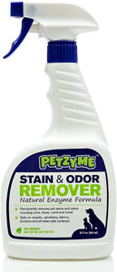 Petzyme Pet Stain Remover & Odor Eliminator, Enzyme Cleaner for Dogs, Cats Urine, Feces and More