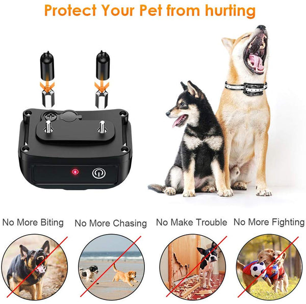 CLEEBOURG Dog Shock Collar, Remote Dog Training Collar with 3 Safe Correction Remote Training Modes, Shock, Vibration, Beep, Adjustable Collar Strap for Small Medium Large Dog