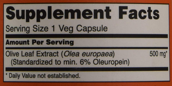 Extracto De Hoja De Olivo - No OGM Suplemento Vegetariano Orgánico Antioxidante - 120 Capsulas