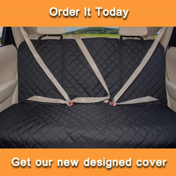 YESYEES Waterproof Dog Car Seat Covers Pet Seat Cover Nonslip Bench Seat Cover Compatible for Middle Seat Belt and Armrest Fits Most Cars, Trucks and SUVs