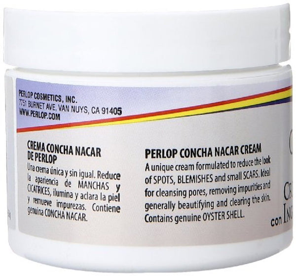 Crema De Concha Nacar La Original De Perlop - Crema Rejuvenecedora Aclarante Para Manchas - Elimina Manchas Del Acne Y Cicatrices - Uso Noche Y Dia - 2 Onzas