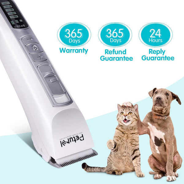 Dog Clippers Professional Cordless Clippers Rechargeable Dog Grooming Clippers and Cat Grooming Clippers with LCD Display Pet Grooming Clippers for Small Middle Large Dogs and Cats Pet Grooming Kit