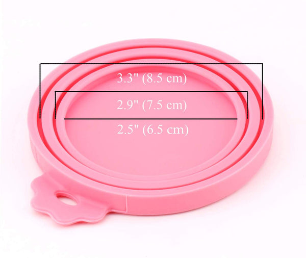 IVIA PET Food Can Lids, Universal BPA Free Silicone Can Lids Covers for Dog and Cat Food, One Can Cap Fit Most Standard Size Canned Dog Cat Food