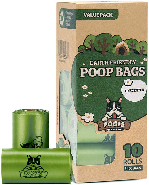 Pogi’s Poop Bags - Large, Leak-Proof, Earth-Friendly Poop Bags for Dogs