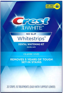 Blanqueador De Dientes White Tratamiento - 24 Tiras De Blanqueamiento Dental De Crest 3D - Quita Hasta Las Manchas Mas Dificiles De Los Dientes - Luce Una Sonrisa Mas Blanca