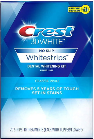 Blanqueador De Dientes White Tratamiento - 24 Tiras De Blanqueamiento Dental De Crest 3D - Quita Hasta Las Manchas Mas Dificiles De Los Dientes - Luce Una Sonrisa Mas Blanca