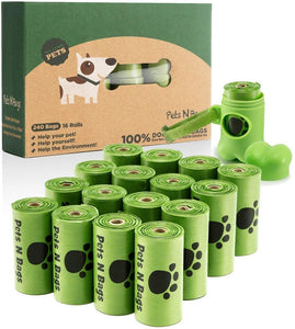 Pets N Bags Poop Bags, Environment Friendly Dog Waste Bags, Refill Rolls