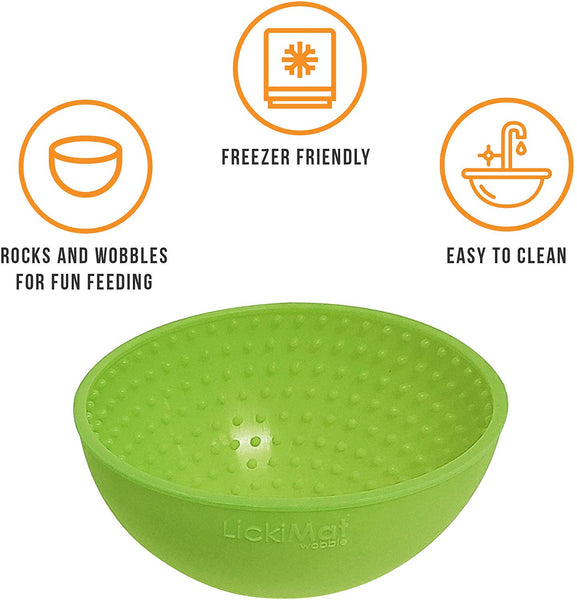 Hyper Pet Boredom Buster Wobble Slow Feeder LickiMat & Anxiety Relief (Dog & Cat Bowl-Perfect for Dog Food, Dog Treats, Cat Food, Cat Treats)[Great Alternative to a Slow Feeder Dog Bowl & Snuffle Mat]