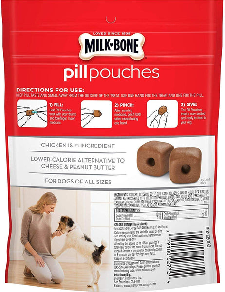 Milk-Bone Pill Pouches, Approx. 125 Pill Treats for Dogs to Conceal Medication