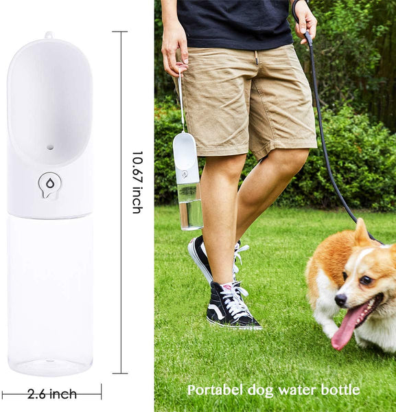 PETKIT Dog Water Bottle Portable Dog Water Dispenser with Drinking Bowl, Leakproof and Lightweight Pet Water Bottle for Walking, Hiking, Travel, BPA Free