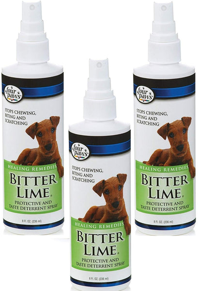 Four Paws Bitter Lime Cat and Dog Behavior Pump Spray, 8 Ounce Bottle