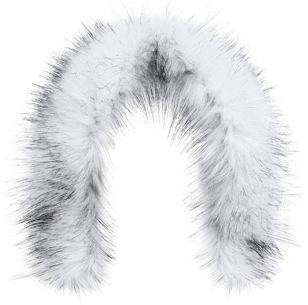 Futrzane Faux Fur Trim For Hood Replacement - Like Real Fur - Buttons Included