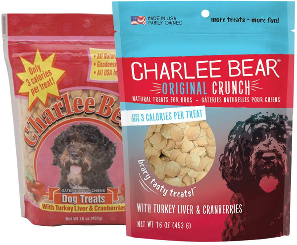 Charlee Bear Dog Treats with Turkey Liver & Cranberries - 16 oz