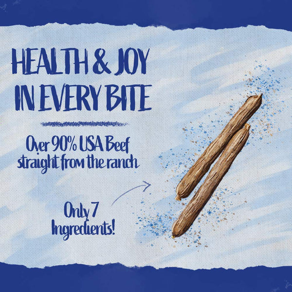 Blue Dog Bakery Natural Dog Treats, Grain Free, USA Premium Beef Sticks