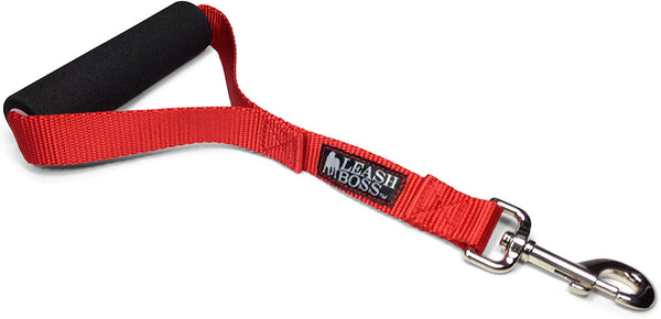 Leashboss Traffic Handler - Short Dog Leash with Traffic Handle for Large Dogs for Double Dog Couplers, Service Dogs, and Training