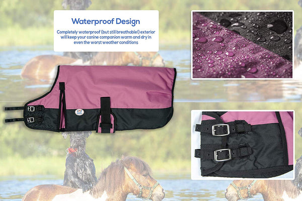 Derby Originals Medium Weight 150g Polyfil 600D Waterproof Ripstop Dog Coat 1 Year Limited Manufacturers Warranty