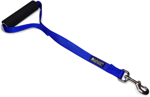 Leashboss Traffic Handler - Short Dog Leash with Traffic Handle for Large Dogs for Double Dog Couplers, Service Dogs, and Training