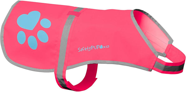 SafetyPUP XD - Protect Your Best Friend. Hi-Vis Fluorescent, Reflective Dog Vest Provides Crucial Visibility Helping You Safeguard Your Pet from Cars & Rural Accidents, On or Off Leash