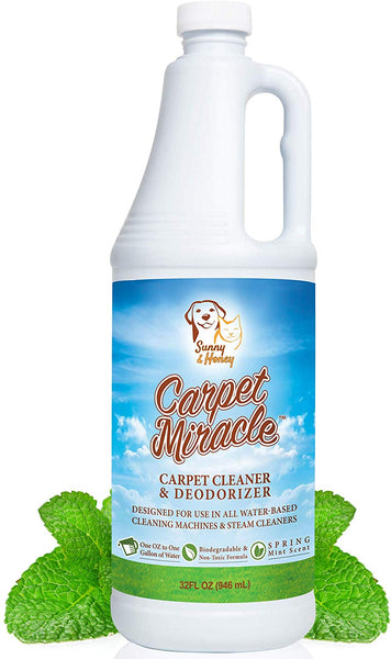 Carpet Miracle - Concentrated Machine Shampoo, Deep Stain and Odor Remover Solution, Deodorizing Formula (32FL OZ)