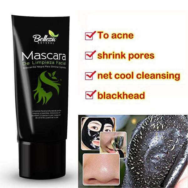 Mascara De Limpieza Facial Profunda Para Eliminar Espinillas - Mascarilla Negra De Purificacion Facial - Mascara De Barro Para La Cara