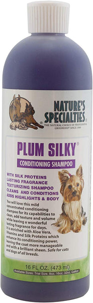 Nature's Specialties Plum Silky Pet Shampoo for Dogs and Cats